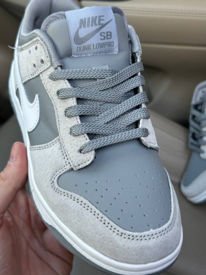 Nike SB Dunk Low Grey White - Зображення 5