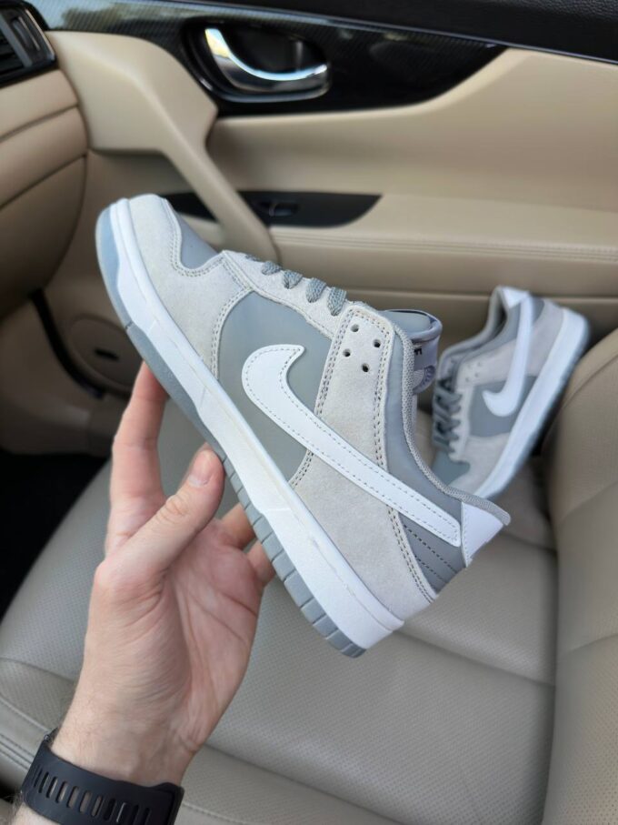 Nike SB Dunk Low Grey White - Зображення 3
