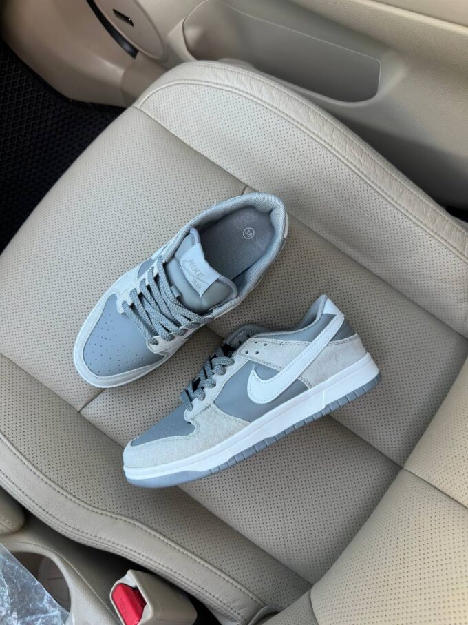Nike SB Dunk Low Grey White - Зображення 8