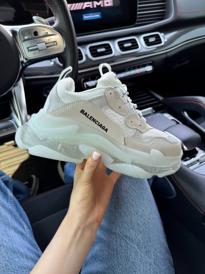 Balenciaga Triple S  Clear Sole White
