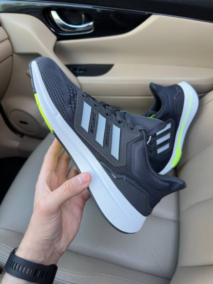 Adidas EQ21 Run Dark Grey White Yellow - Зображення 3