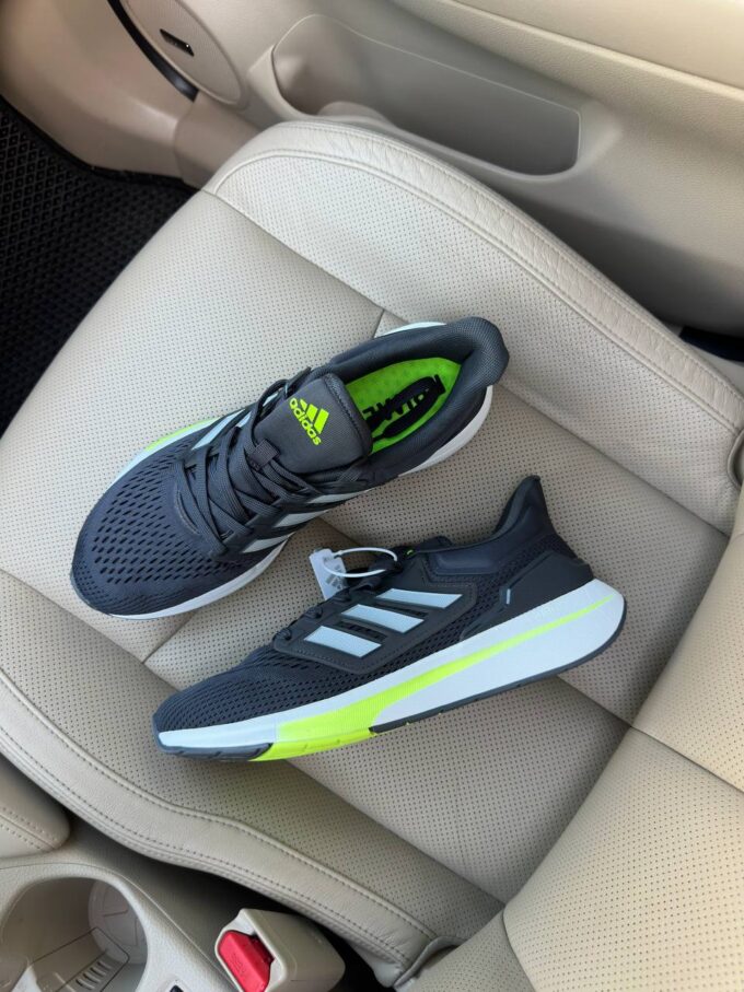 Adidas EQ21 Run Dark Grey White Yellow - Зображення 8
