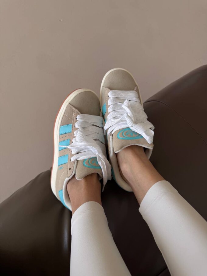 Adidas Campus Beige / Blue - Зображення 4