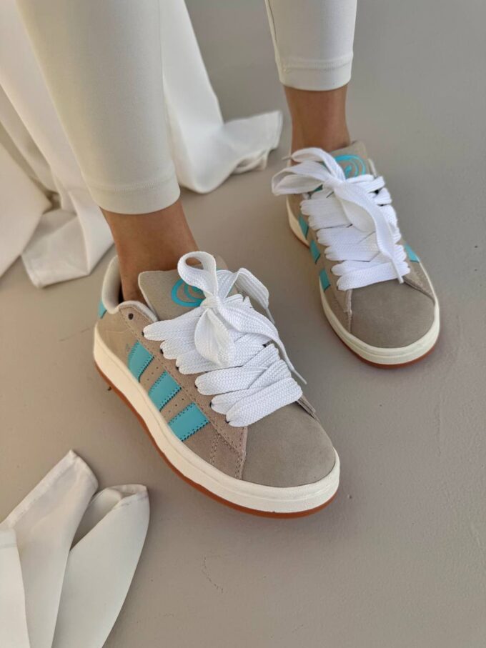 Adidas Campus Beige / Blue - Зображення 2