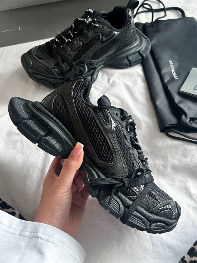Balenciaga 3XL Sneakers Black Mesh and Polyurethane