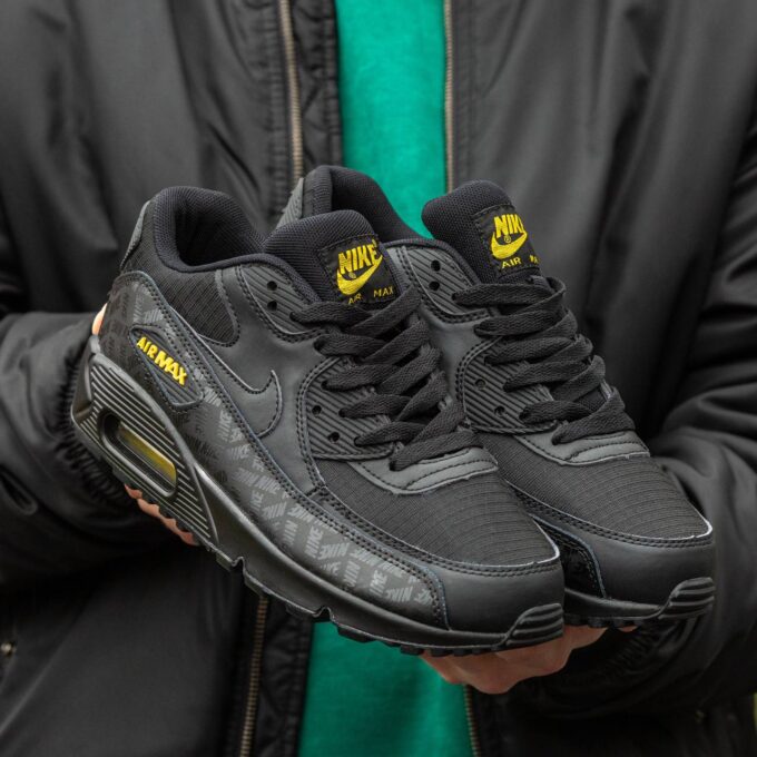 Nike Air Max 90 Black Yellow - Зображення 4
