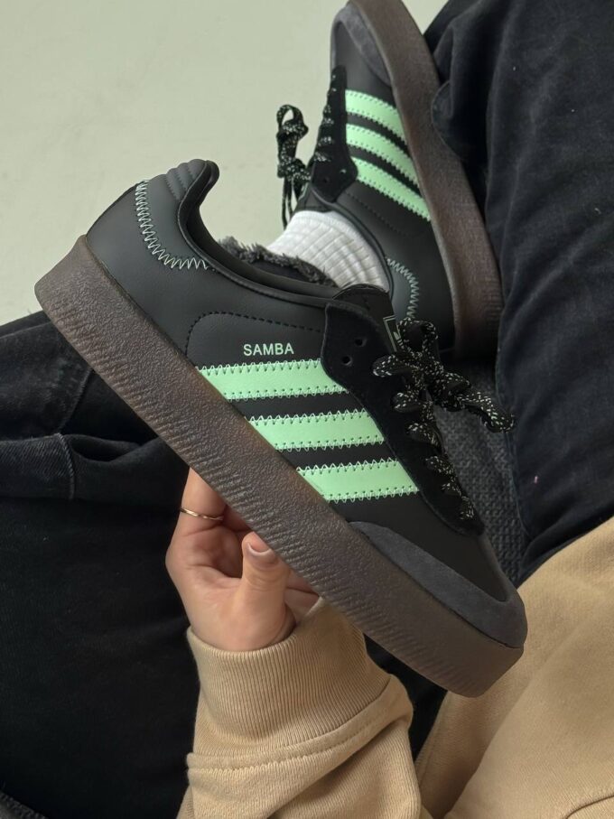 Adidas Samba Platform Black/Green