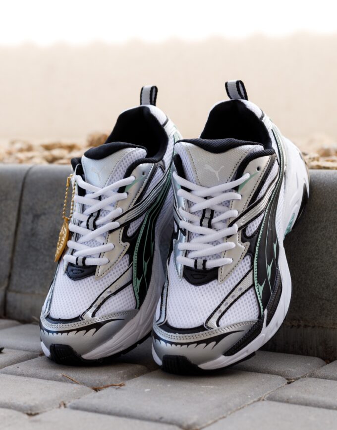 Puma Morphic Base White Green Grey Black
