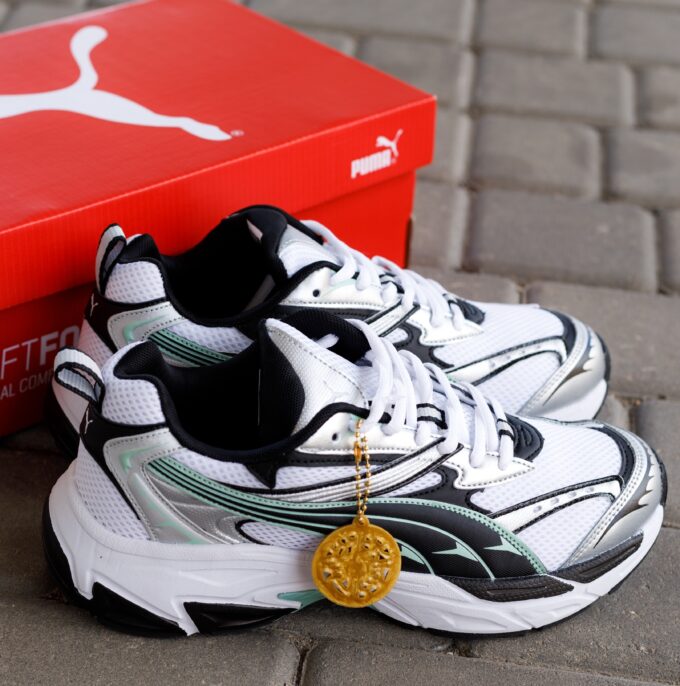 Puma Morphic Base White Green Grey Black - Зображення 2
