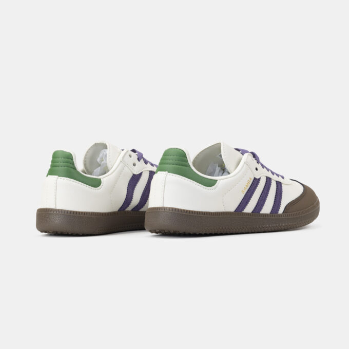 Adidas Samba Off White Core Purple Green Brown - Зображення 6
