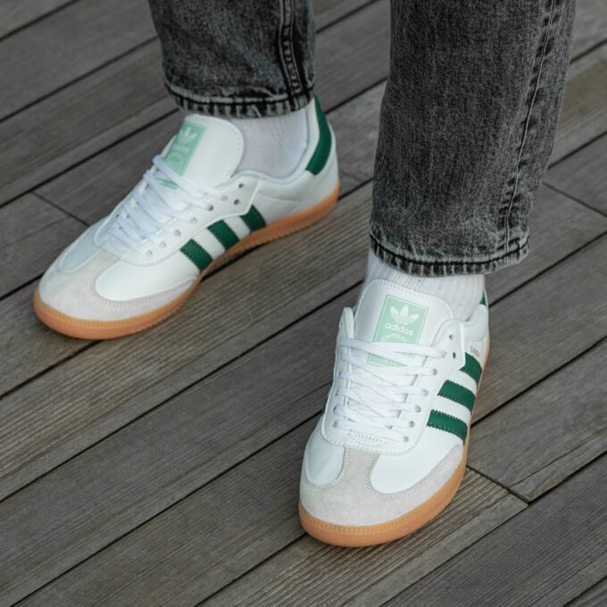 Adidas Samba White\Green - Зображення 3