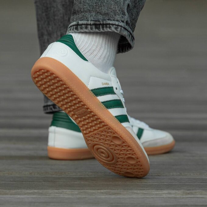 Adidas Samba White\Green - Зображення 4