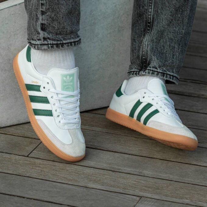 Adidas Samba White\Green - Зображення 2