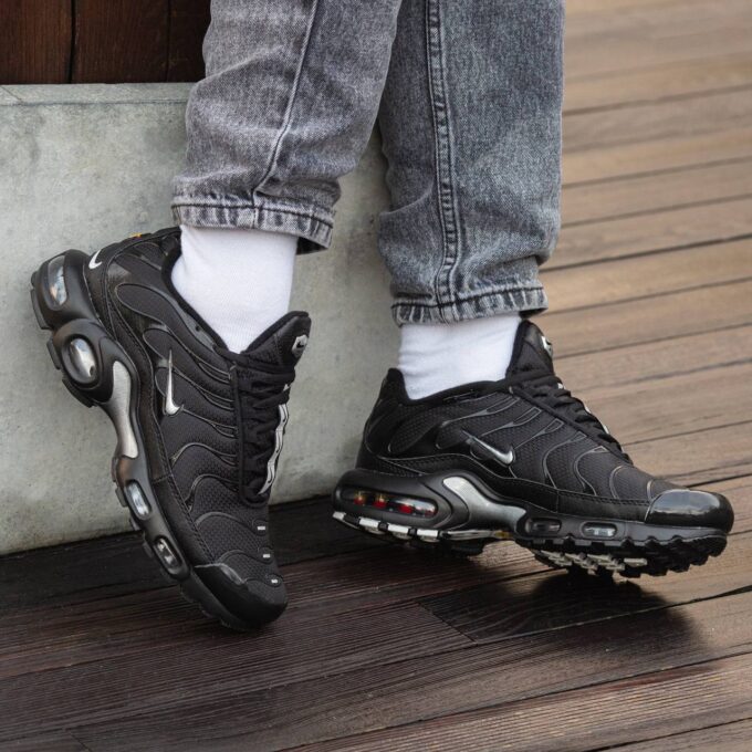 Nike Air Max Tn Black White Swoosh - Зображення 2