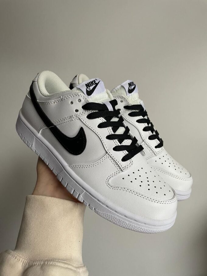Nike SB Dunk Low White Black - Зображення 2