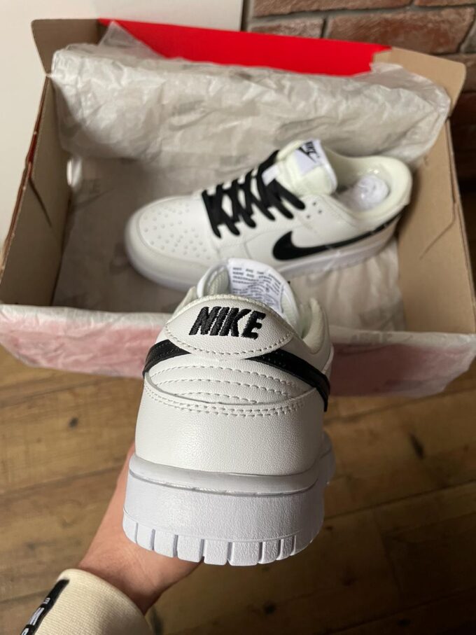 Nike SB Dunk Low White Black - Зображення 6