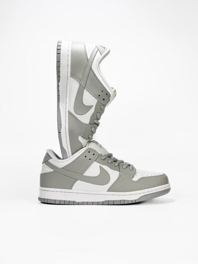 Nike SB Dunk Low Grey/White - Зображення 4