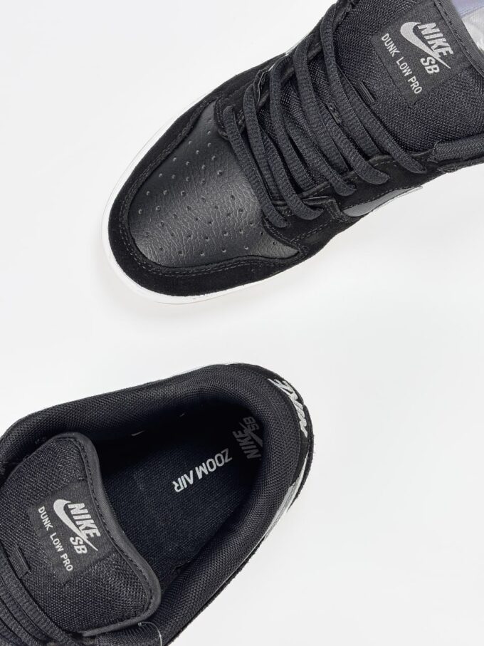 Nike SB Dunk Low Black/White - Зображення 8