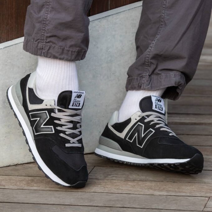 New Balance 574 Classic Black\White - Зображення 3