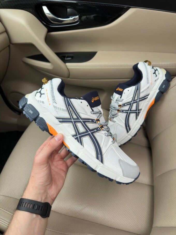 Asics Gel Kahana 8 White Blue Orange
