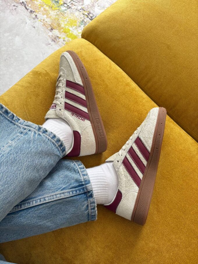 Adidas Handball Spezial Off White Collegiate Burgundy - Зображення 2