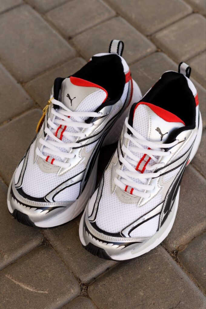 Puma Morphic Base White Grey Black Red - Зображення 3