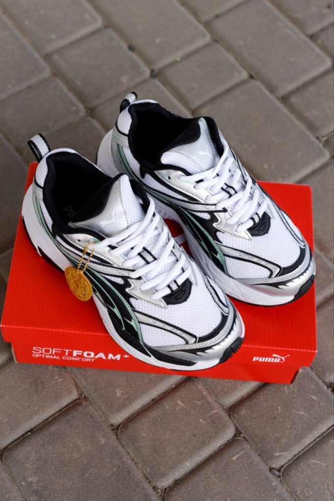 Puma Morphic Base White Green Grey Black - Зображення 4