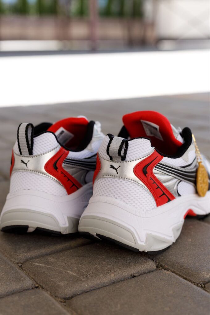 Puma Morphic Base White Grey Black Red - Зображення 6