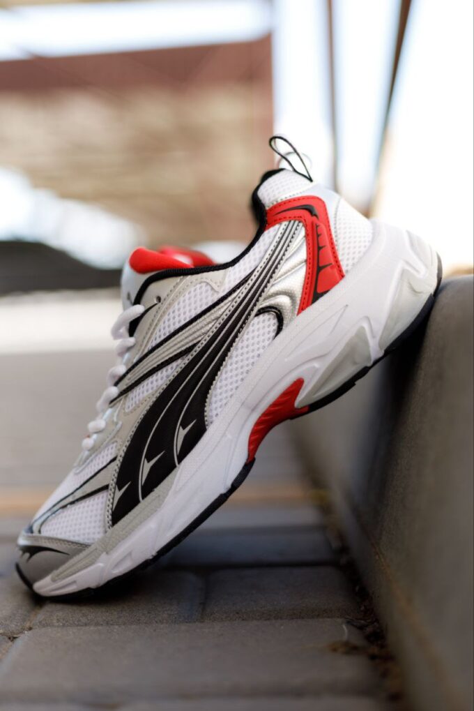 Puma Morphic Base White Grey Black Red - Зображення 4
