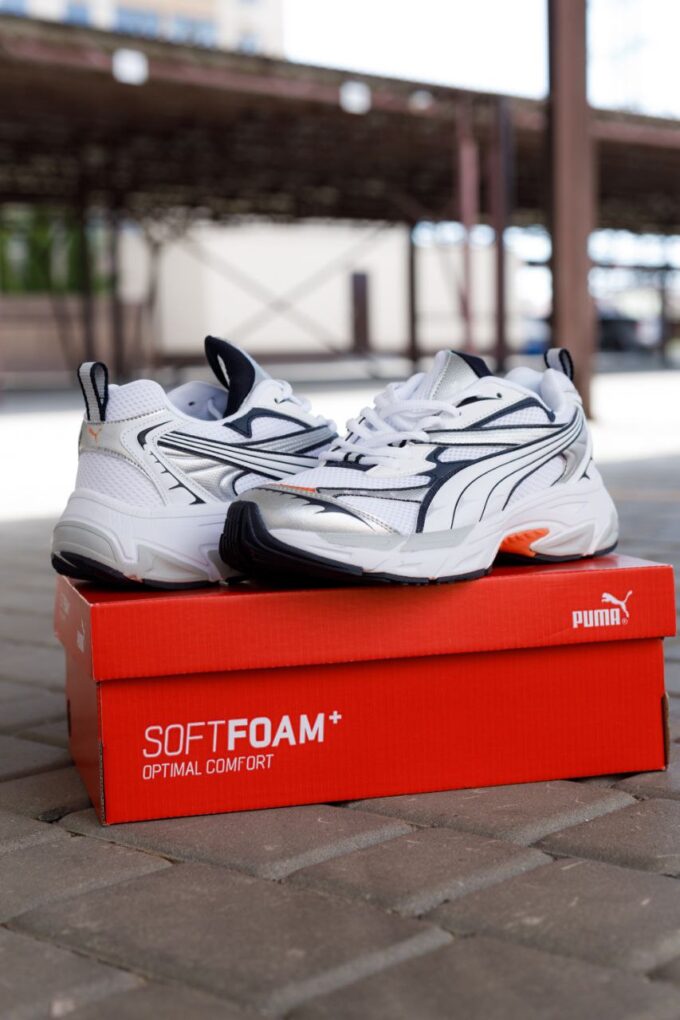 Puma Morphic Base White Black Orange - Зображення 4