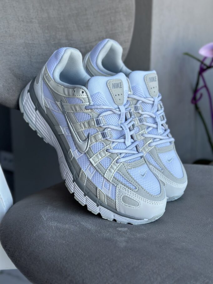 Nike P-6000 White Grey - Зображення 2