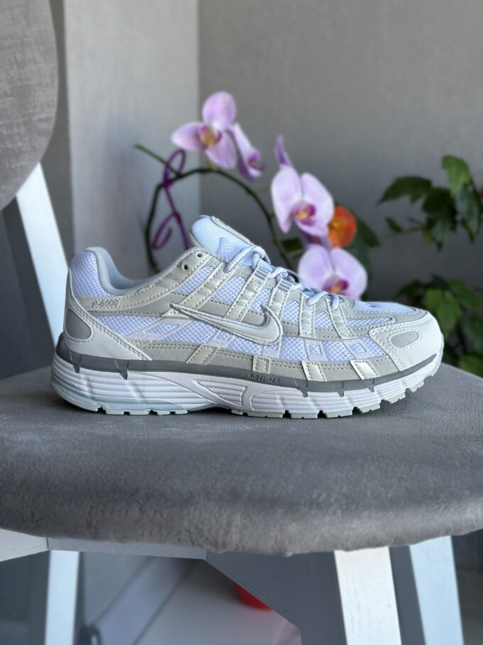 Nike P-6000 White Grey - Зображення 3