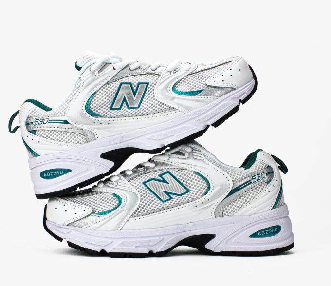 New Balance 530 White Silver Green - Зображення 5