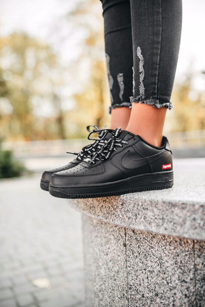 Nike Air Force 1 '07 Supreme Black - Зображення 2