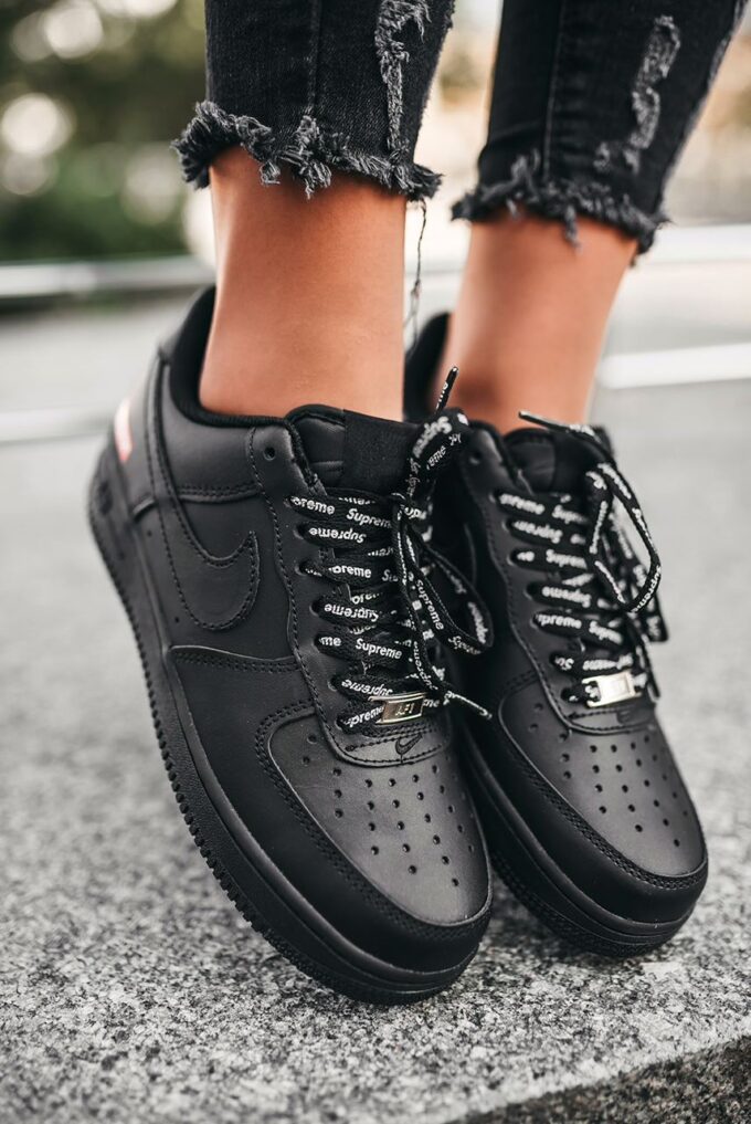 Nike Air Force 1 '07 Supreme Black - Зображення 6
