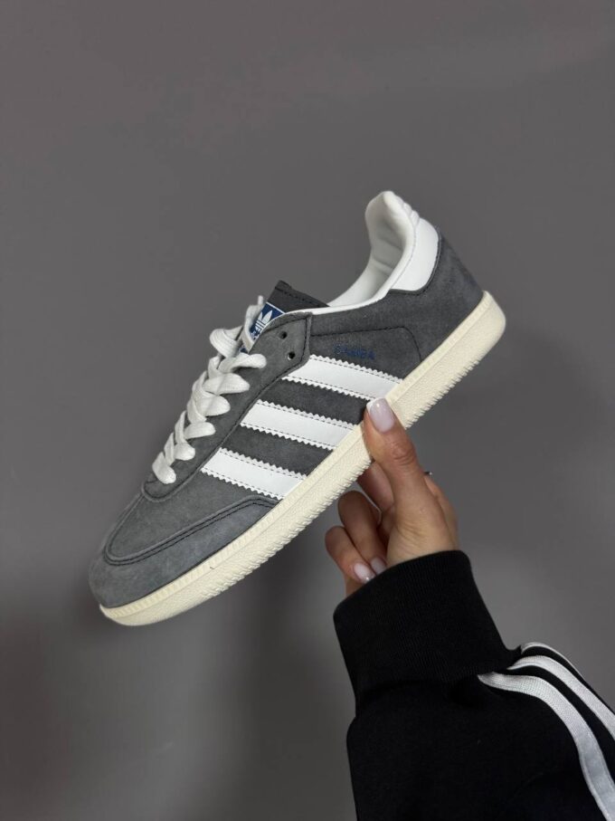 Adidas Samba Grey Suede / White Sole