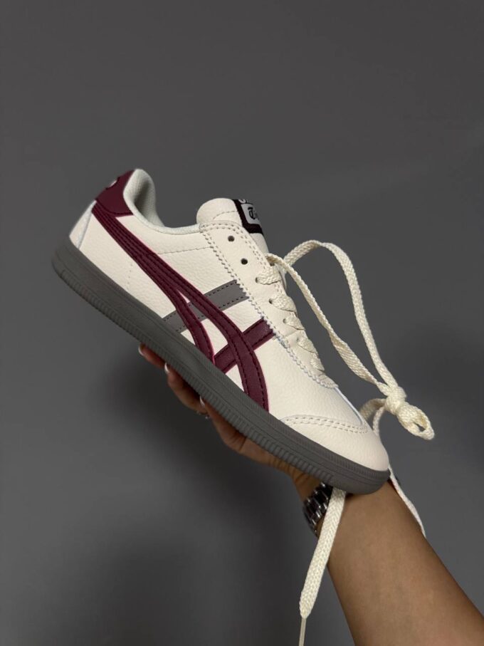Asics Onitsuka Tiger White/Burgundy/Grey - Зображення 3
