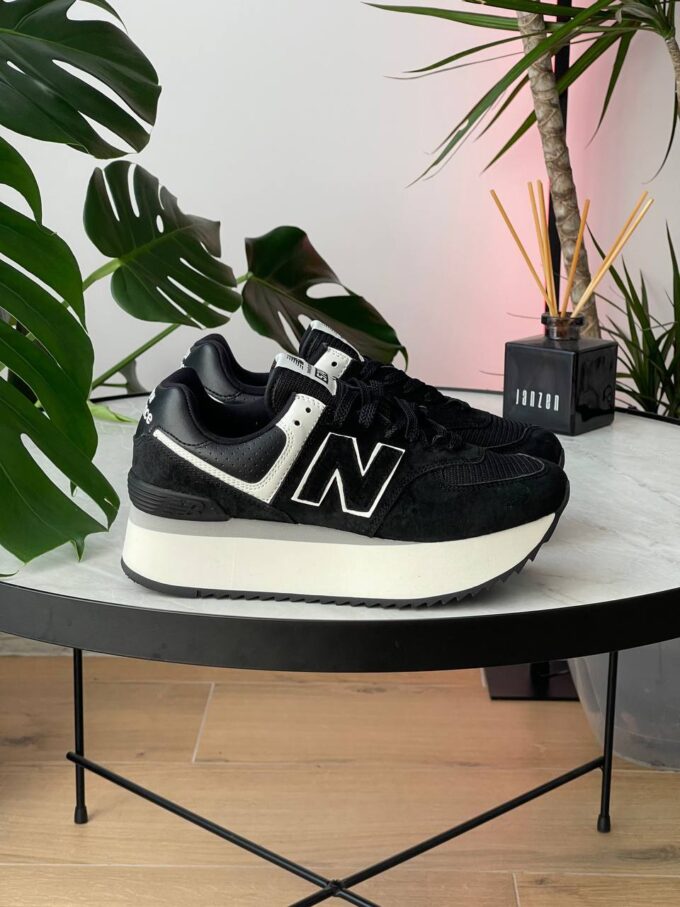 New Balance 574 Platform Black