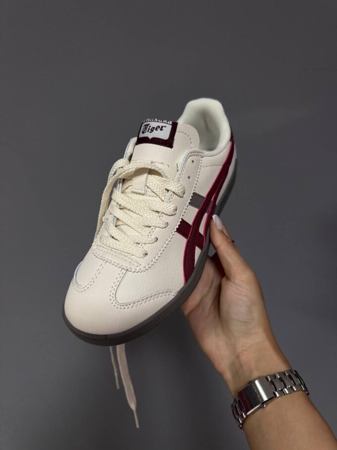 Asics Onitsuka Tiger White/Burgundy/Grey - Зображення 2