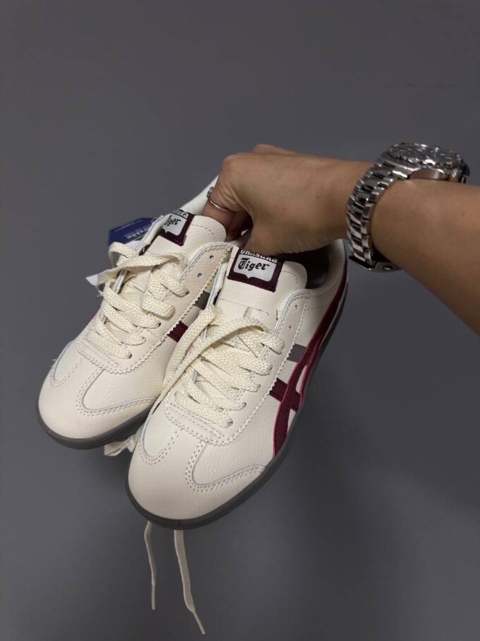 Asics Onitsuka Tiger White/Burgundy/Grey - Зображення 4