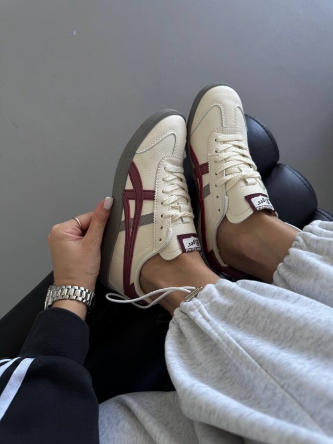 Asics Onitsuka Tiger White / Burgundy / Grey - Зображення 4