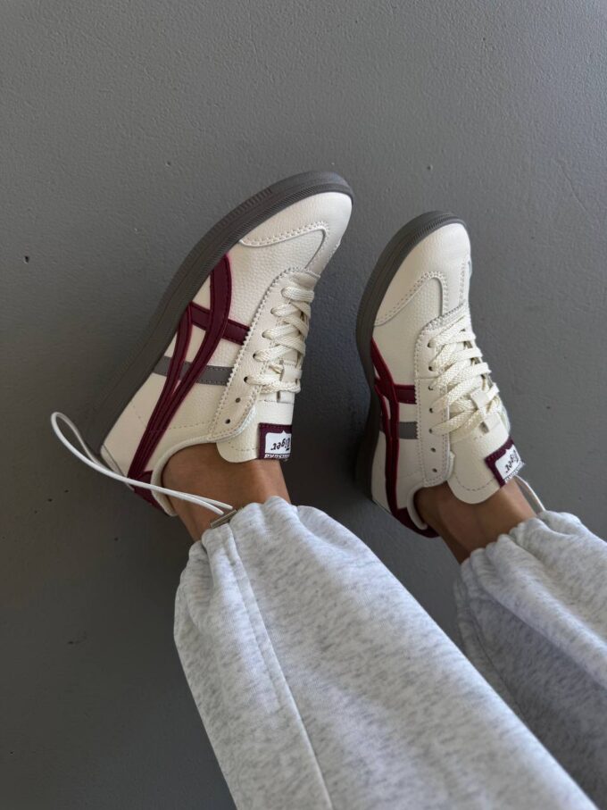 Asics Onitsuka Tiger White / Burgundy / Grey - Зображення 5