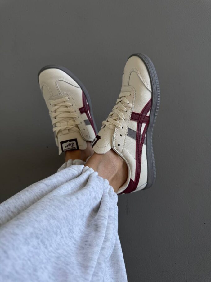 Asics Onitsuka Tiger White / Burgundy / Grey - Зображення 6