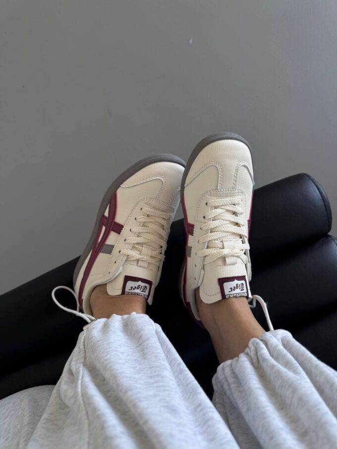 Asics Onitsuka Tiger White / Burgundy / Grey - Зображення 3