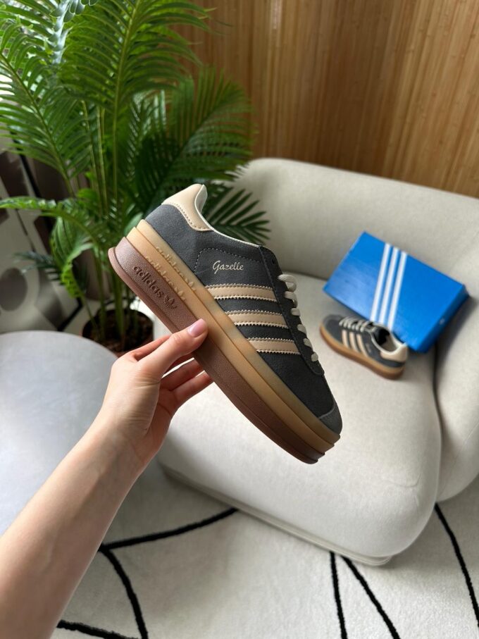 Adidas Gazelle Bold Grey Magic Beige Gum