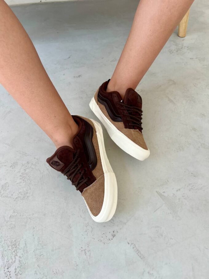 Vans KNU Skool Brown Beige White - Зображення 5
