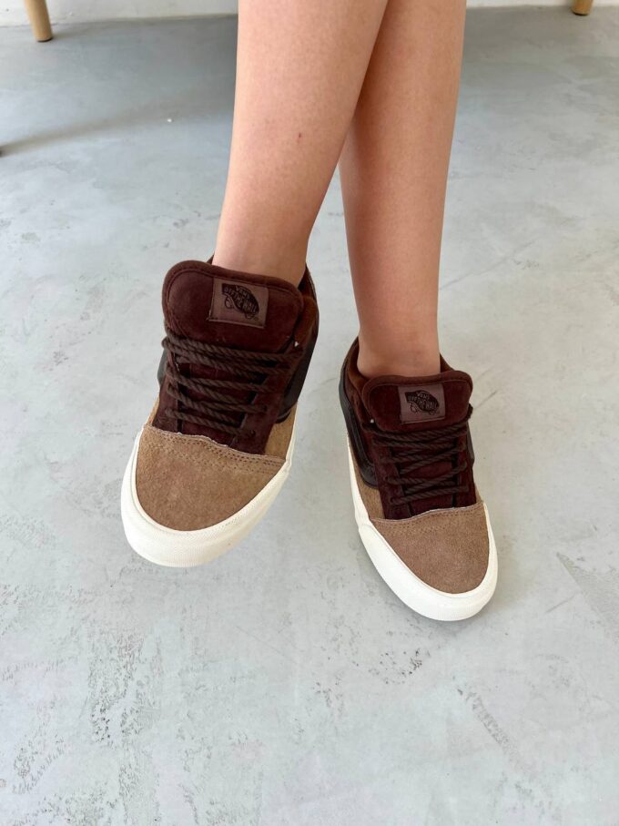 Vans KNU Skool Brown Beige White - Зображення 7