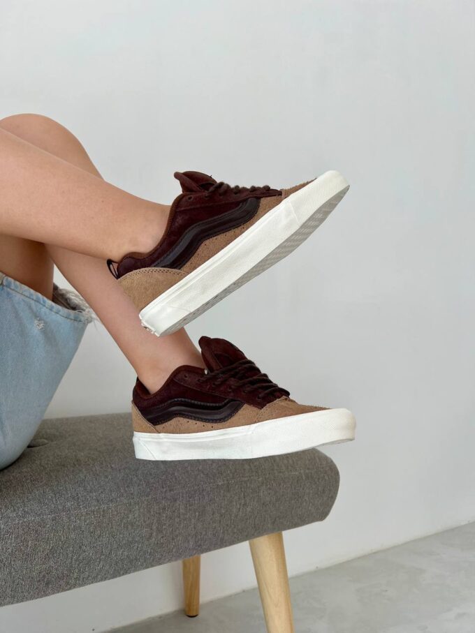 Vans KNU Skool Brown Beige White - Зображення 3