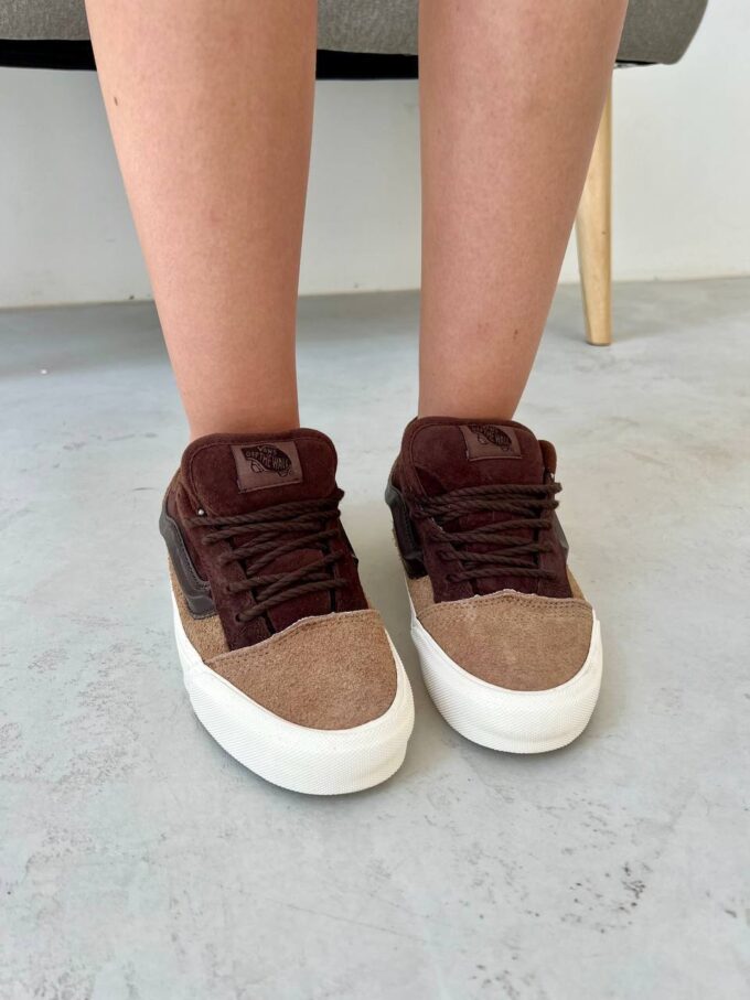 Vans KNU Skool Brown Beige White - Зображення 8