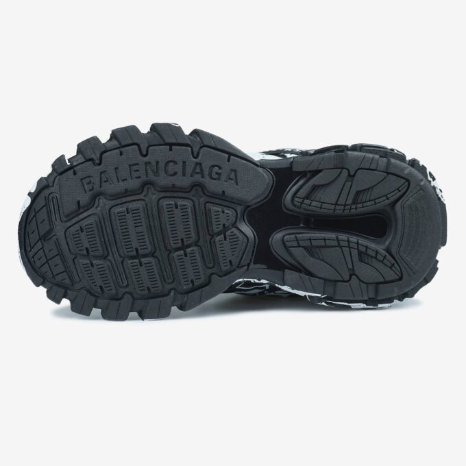 Balenciaga Track Graffiti Black White - Зображення 8